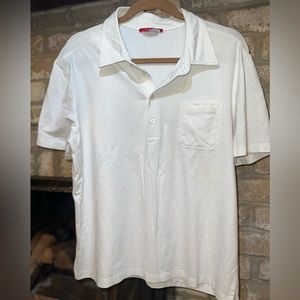 Prada White Polo Shirt XL